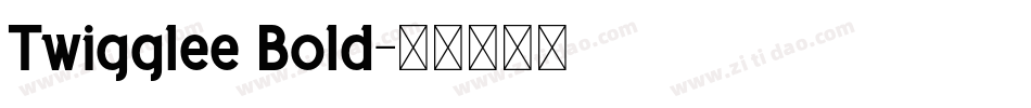 Twigglee Bold字体转换